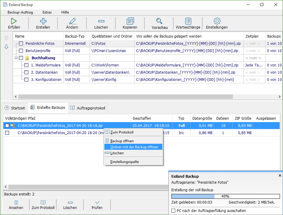 Exiland Backup Free