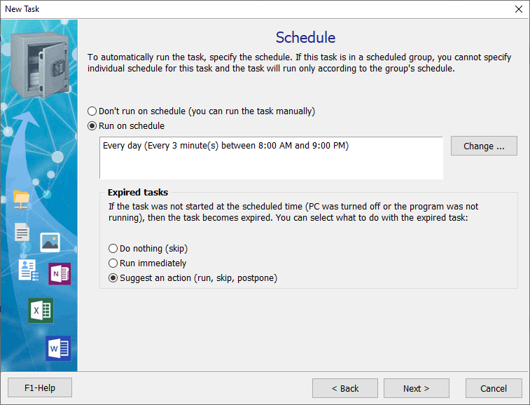 Time table to run job