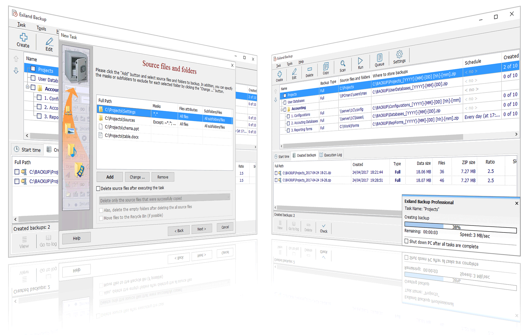 Exiland Backup software