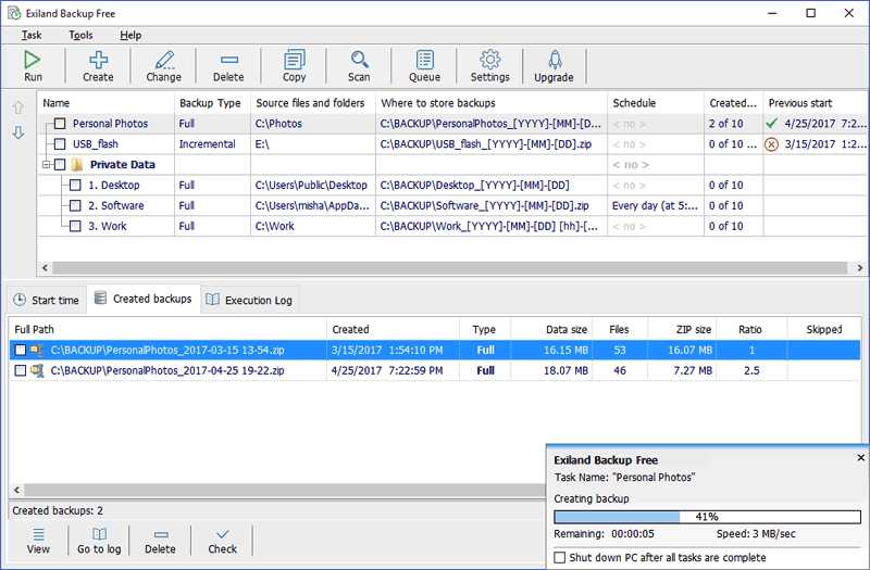 Exiland Backup Free